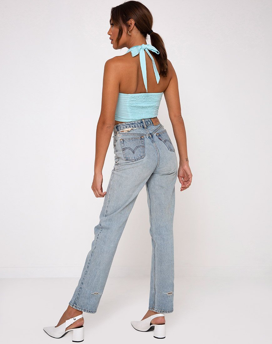 Immagine di Fedora Crop Top in Aqua