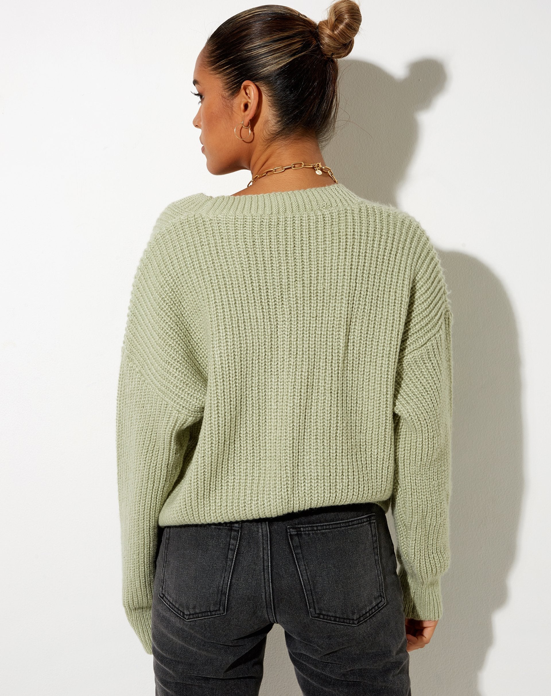 Immagine del cardigan Fia in salvia