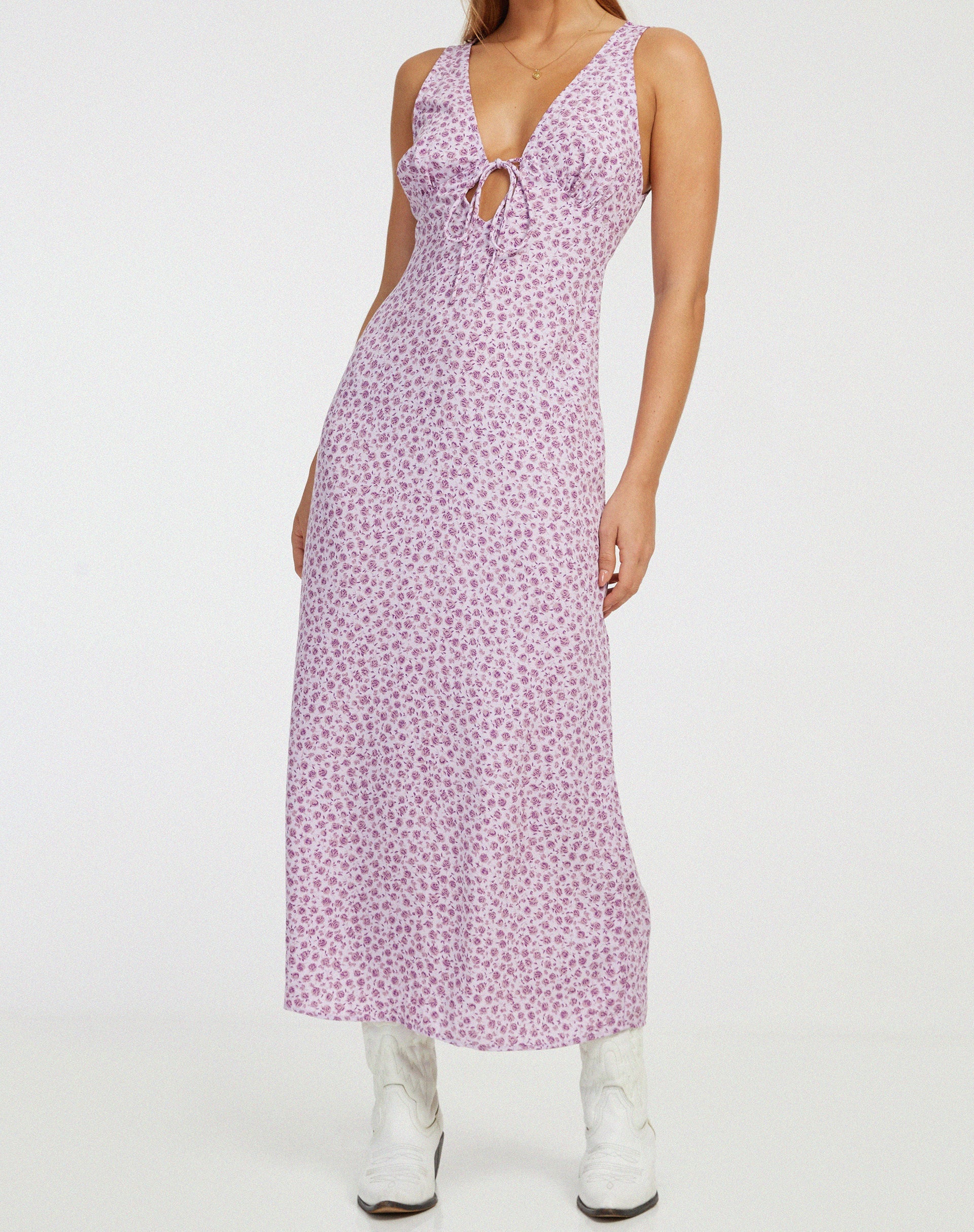 immagine di Fiaso Midi Dress in Ditsy Rose Lilac