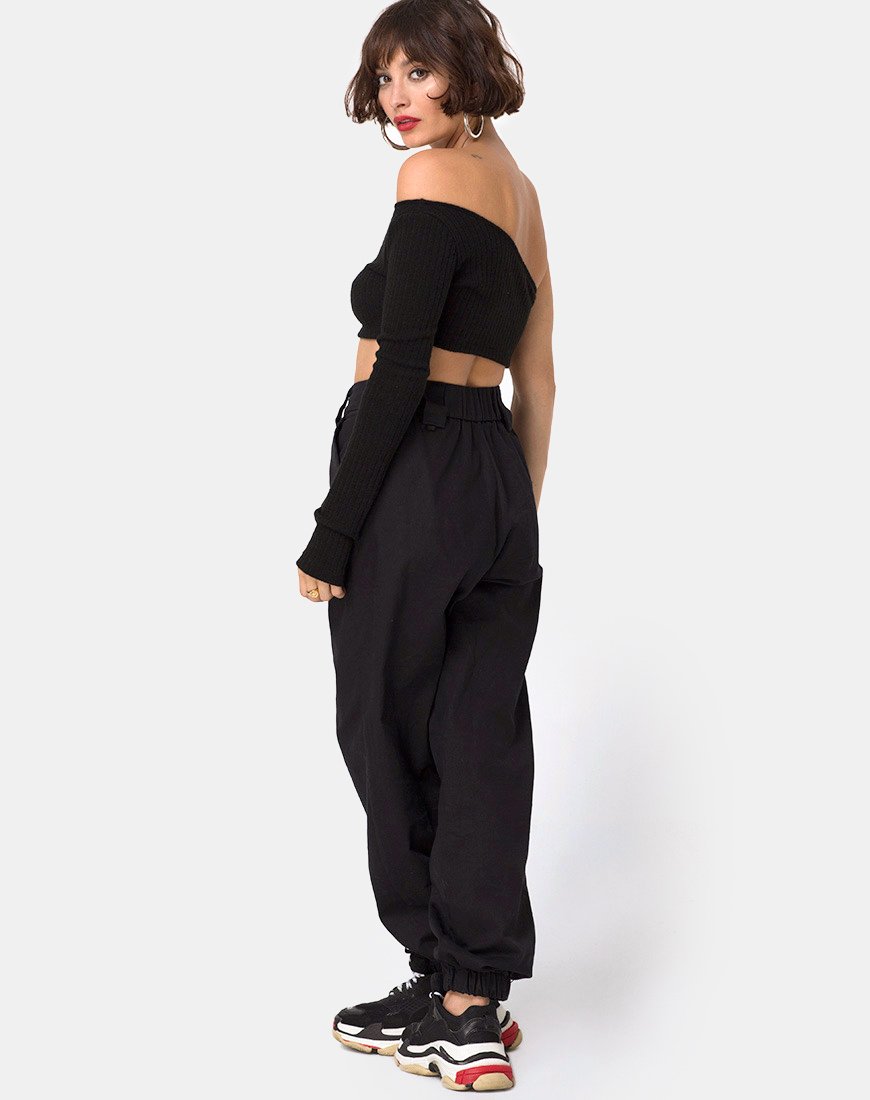 Immagine di Fiax Top in Rib Black