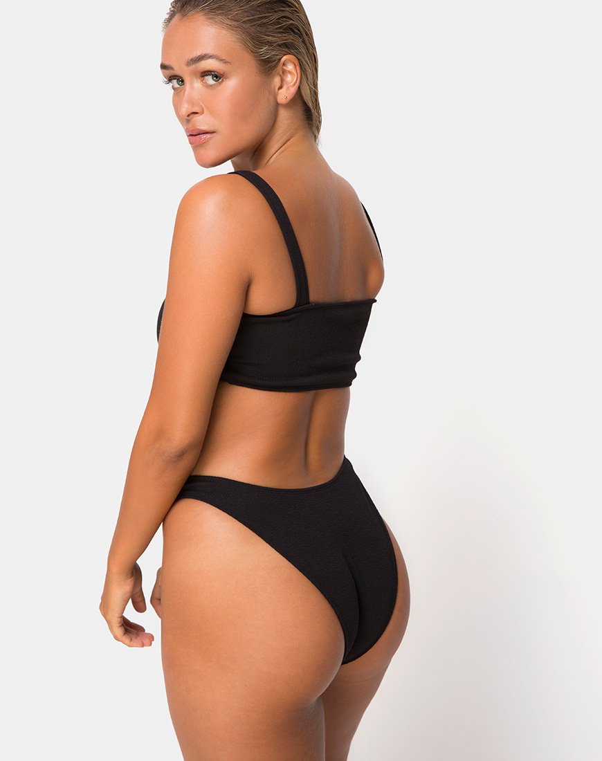 Top bikini Fien in nero
