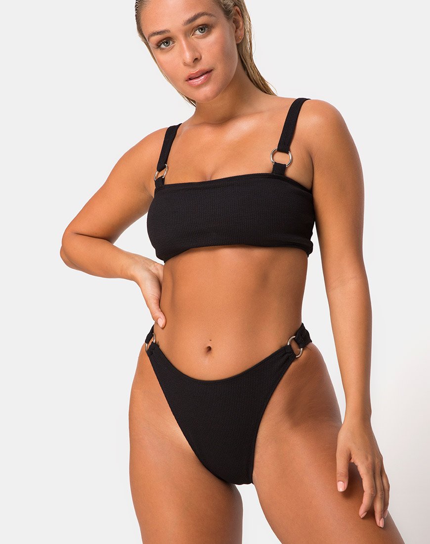 Top bikini Fien in nero