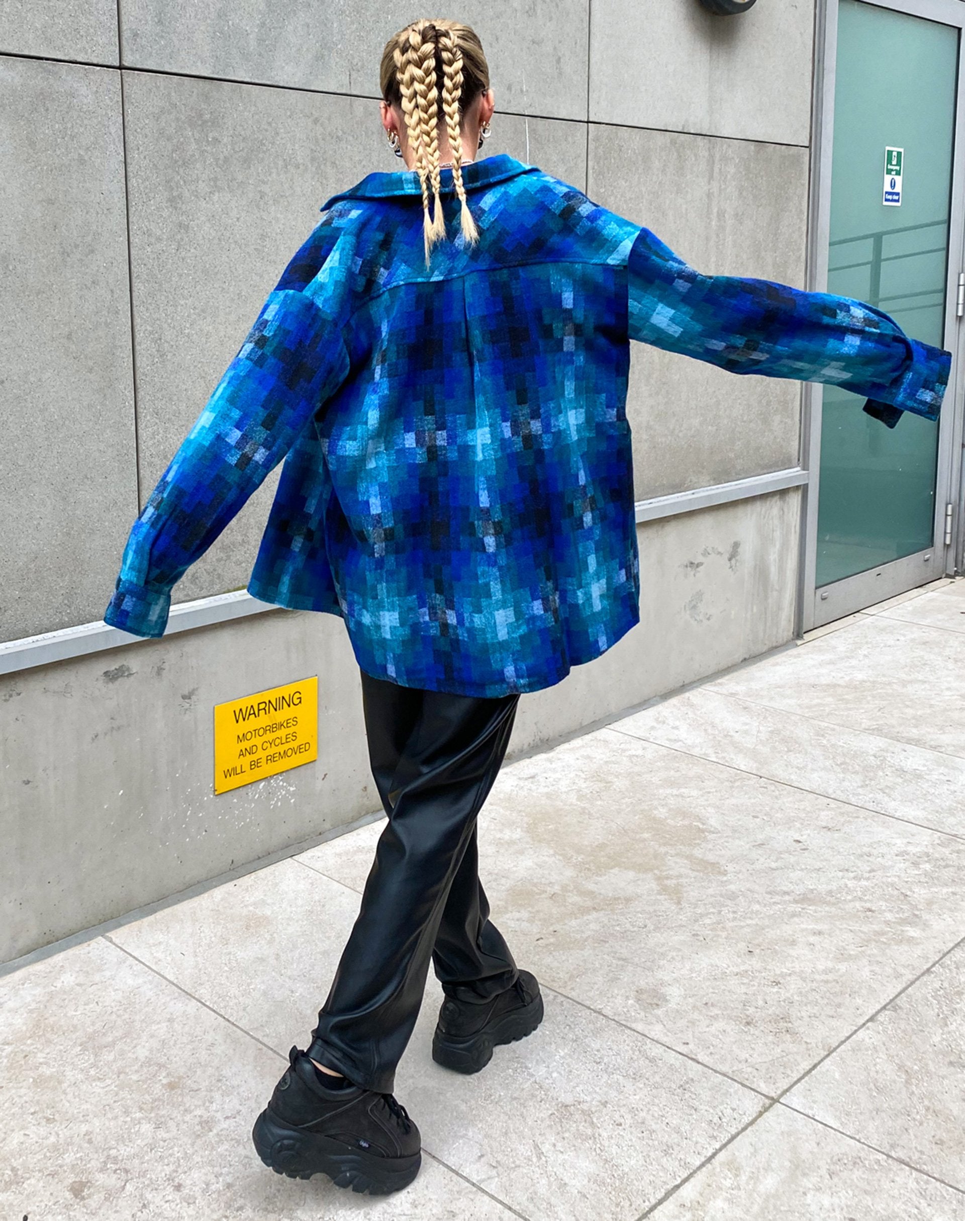 Immagine di MOTEL X OLIVIA NEILL Medita Shirt a quadri blu