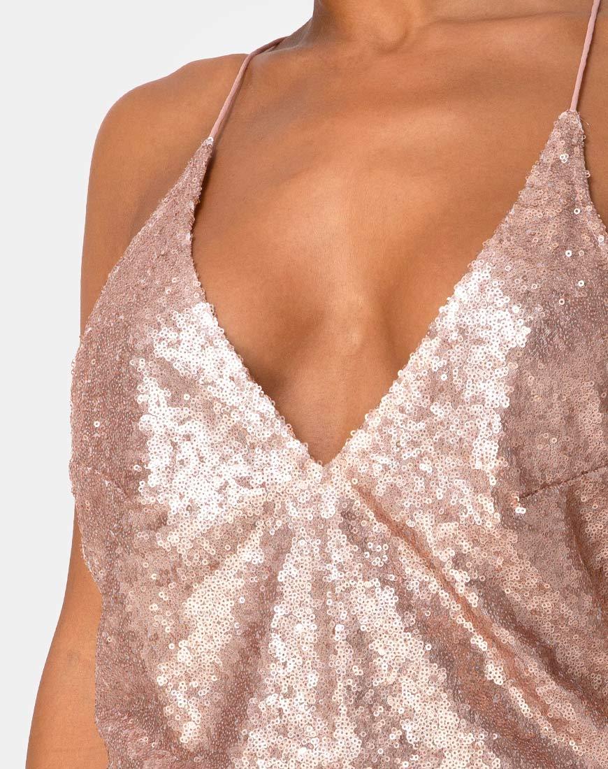 Immagine del vestito Ringo Finn in paillettes rosa