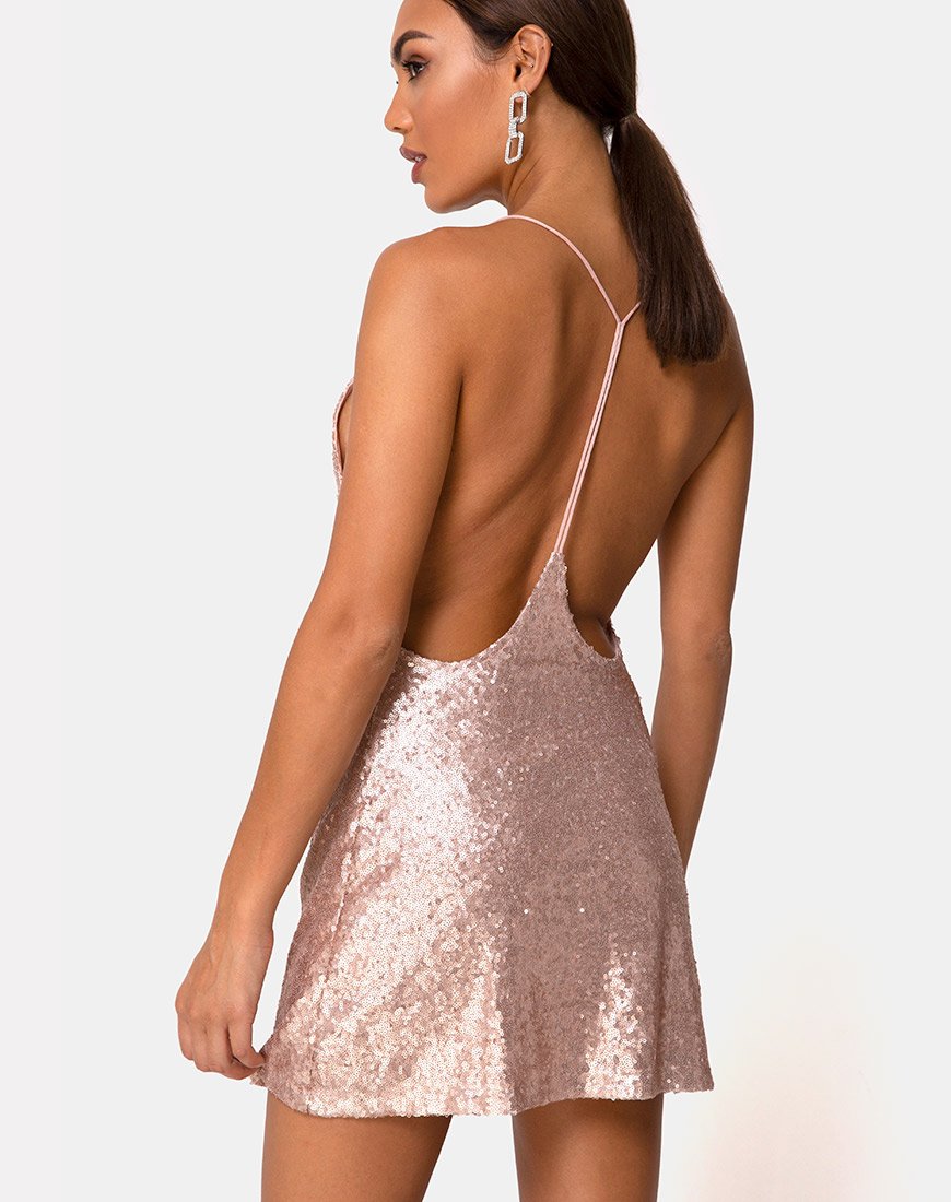 Immagine del vestito Ringo Finn in paillettes rosa