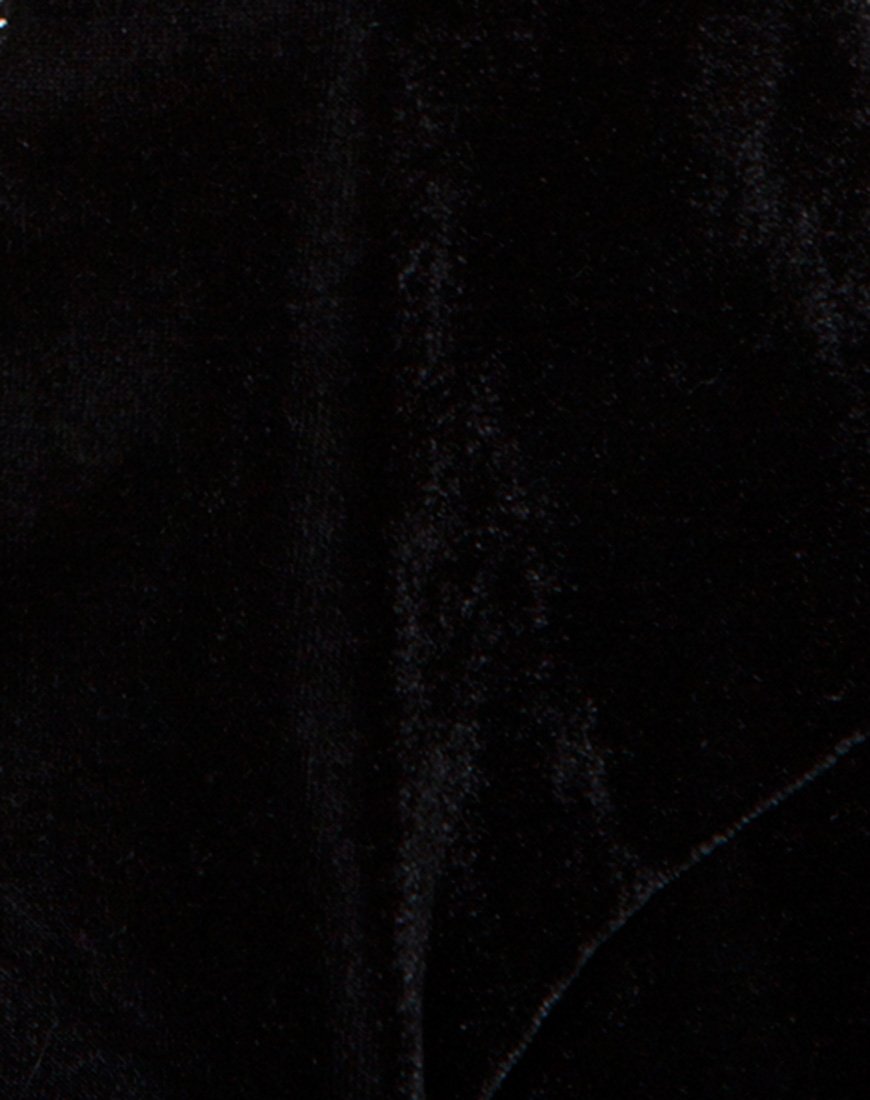 Immagine di Fion Slip Dress in Velluto Diamante Nero
