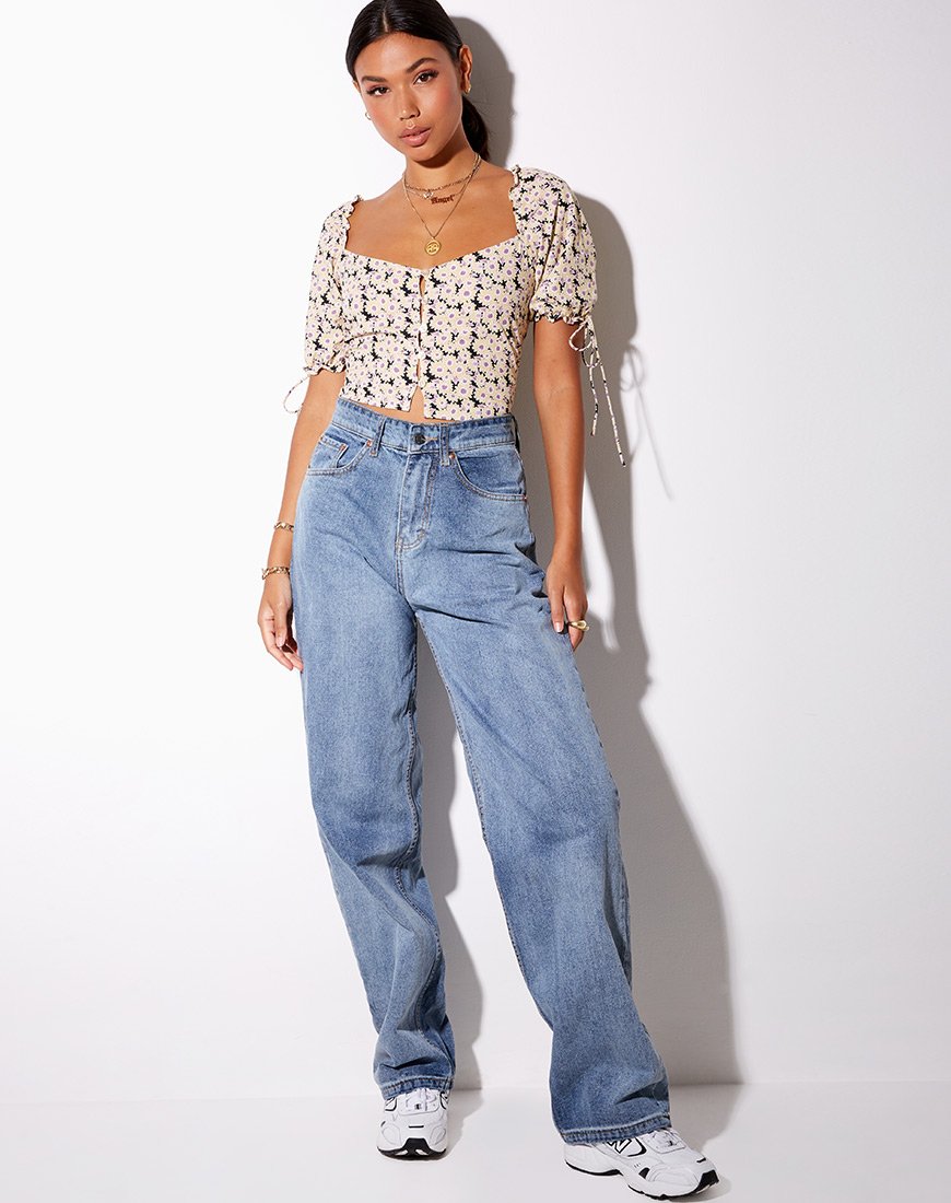 Immagine di Flaba Crop Top in Daisy Day Cream