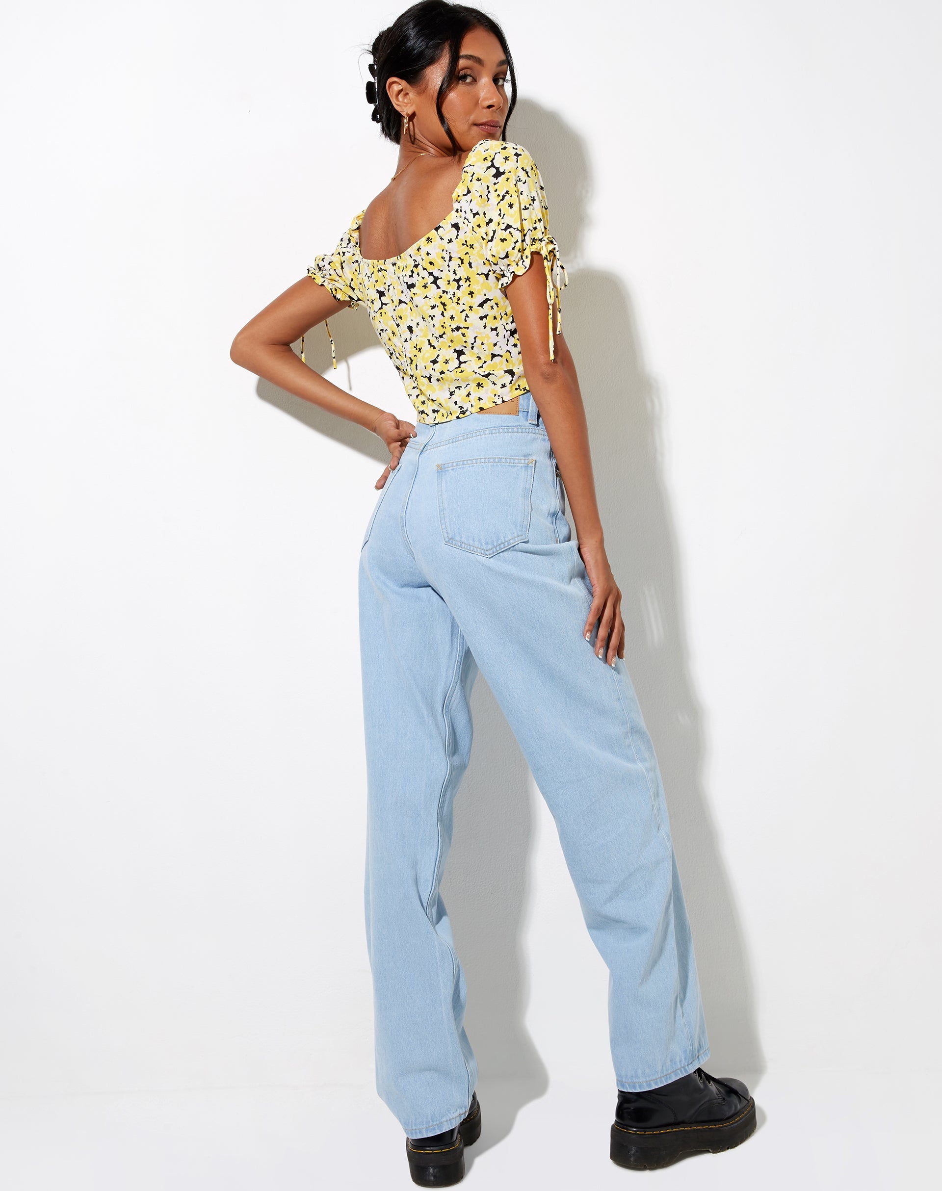 Immagine di Flaba Crop Top in giallo Sunflower Pop