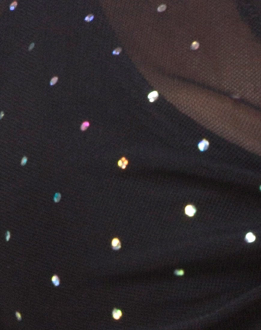 Immagine di Yun Top in rete cristallo nero X Principessa Polly