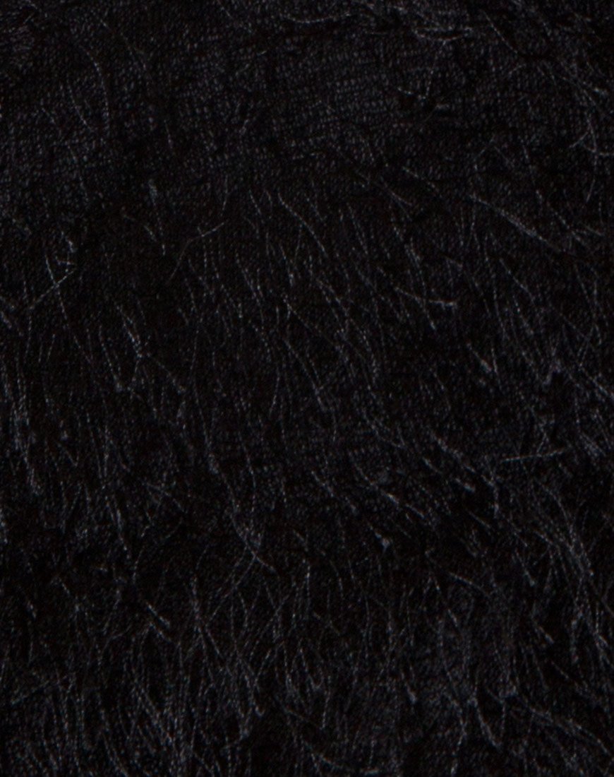 Immagine di Weaver Gonna a vita alta con frange Nero