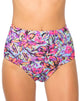 Immagine di Motel Flux Longline Bikini Bottom In Fluro Flower