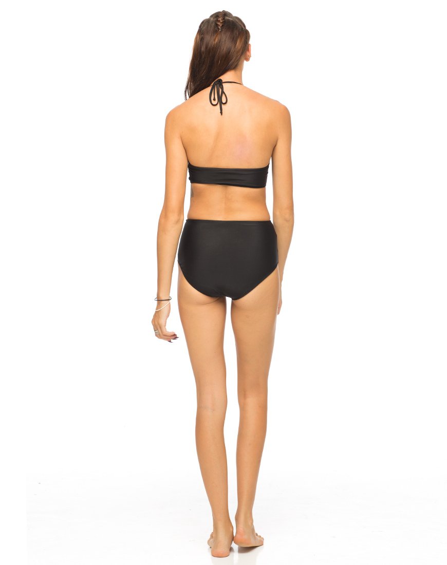 Immagine di Motel Flux Top bikini lungo in nero