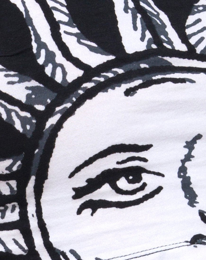 Immagine di Fonda Crop Top in Sun Moon and Star Placement