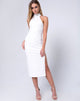 Immagine di Freja Bodycon Dress in Multi Rib Avorio
