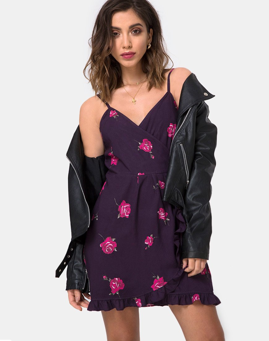 Mini abito Fuare in rosa da sera