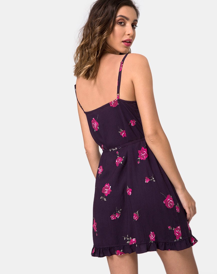 Mini abito Fuare in rosa da sera
