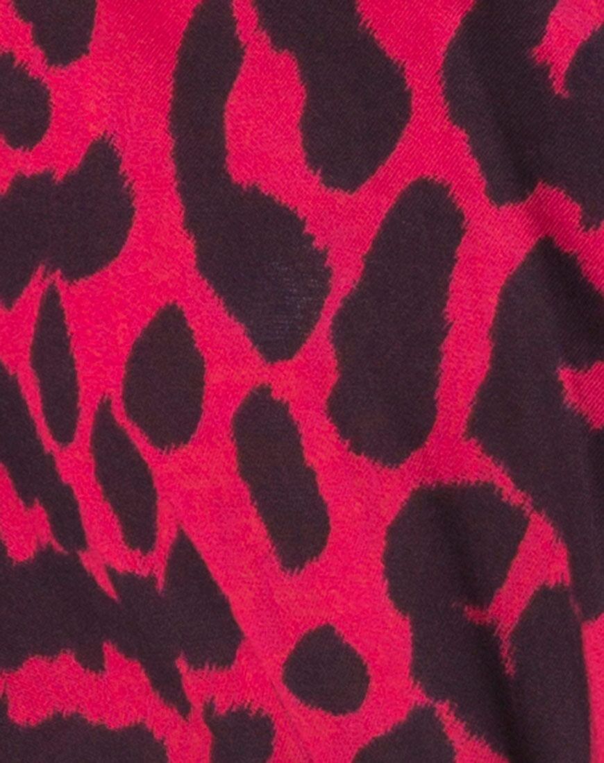 Immagine di Disam Shirt in rosso giaguaro oversize