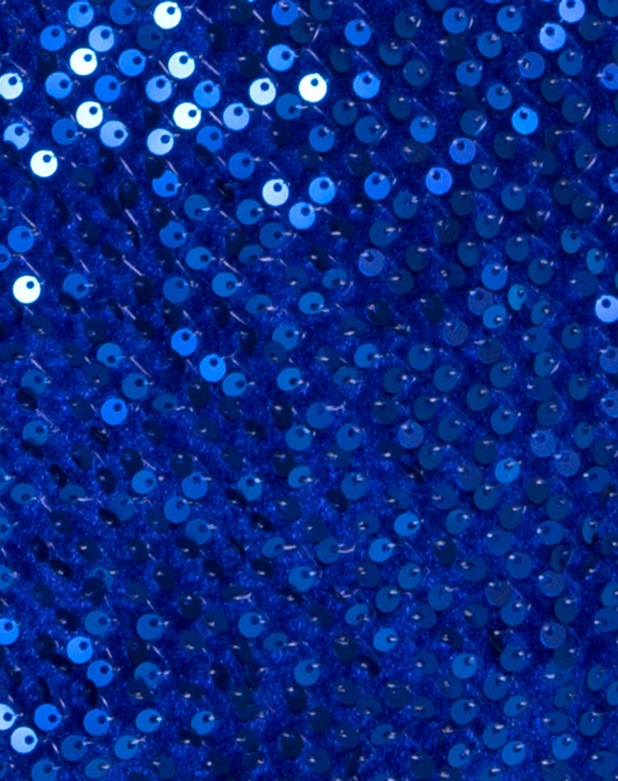 Immagine di Gabby Plunge Back in paillettes Cobalto