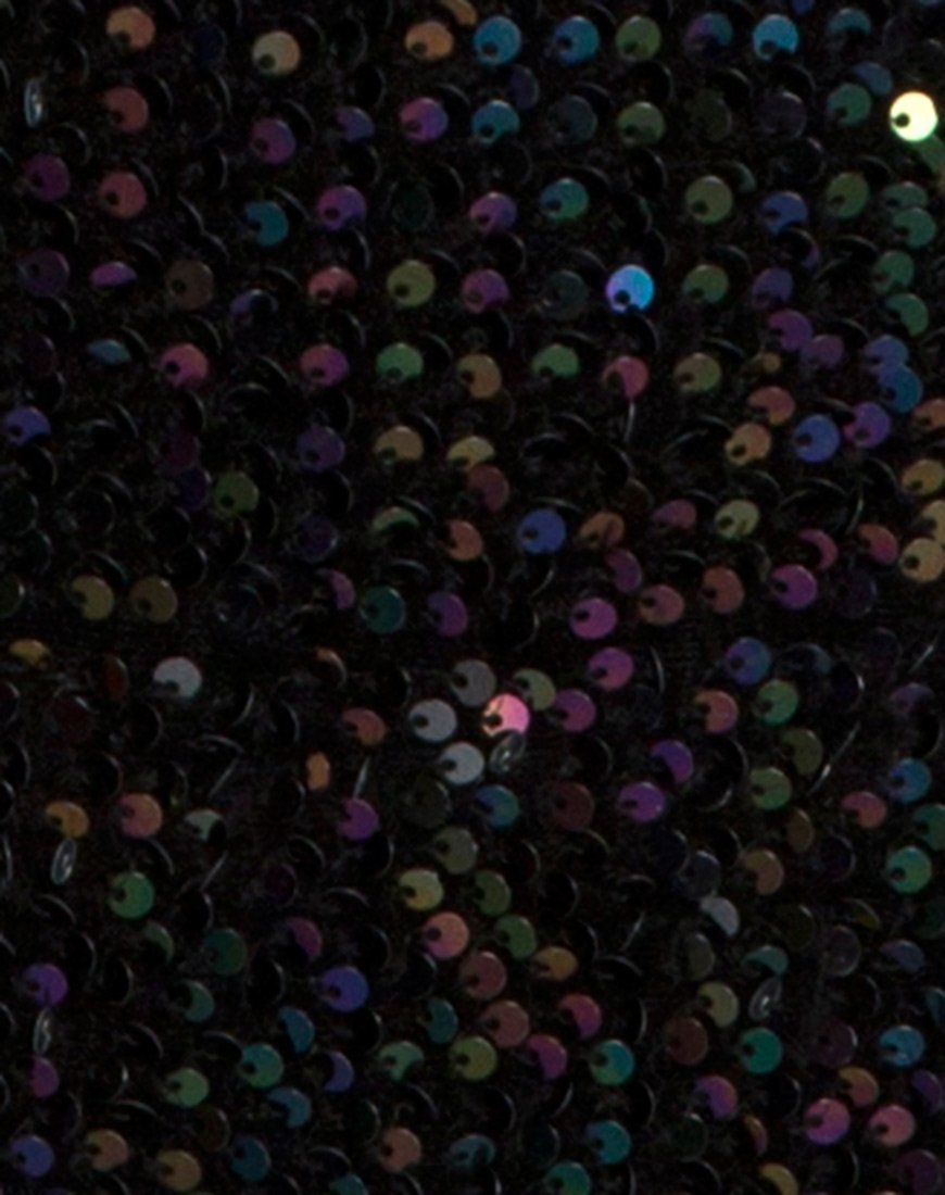Immagine dell'abito Gabby in paillettes iridescenti color petrolio
