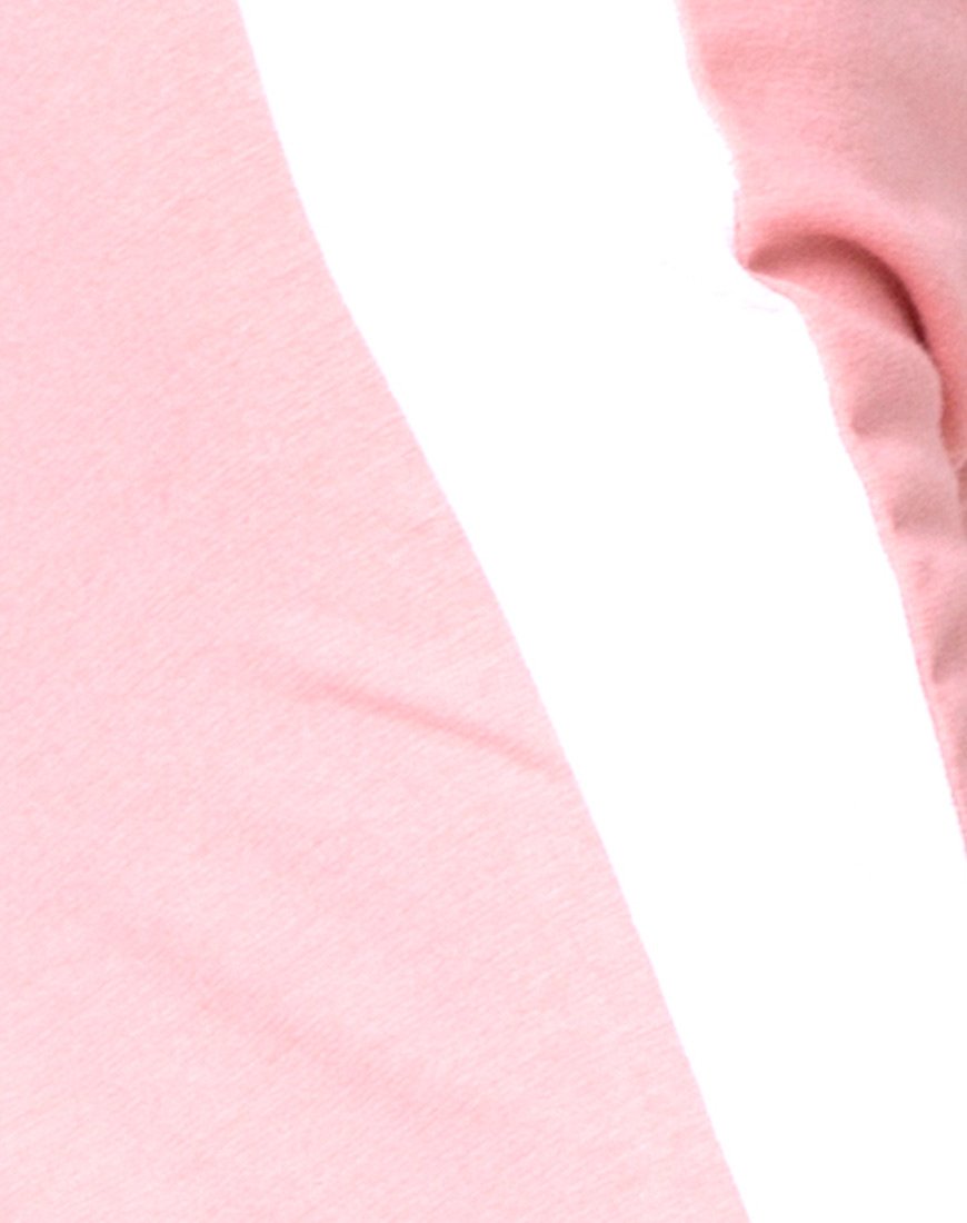 Immagine di Gadice Corpetto off the shoulder in rosa pallido con riga bianca