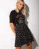 Immagine di Gaelle Mini Gonna in Pretty Petal Nero
