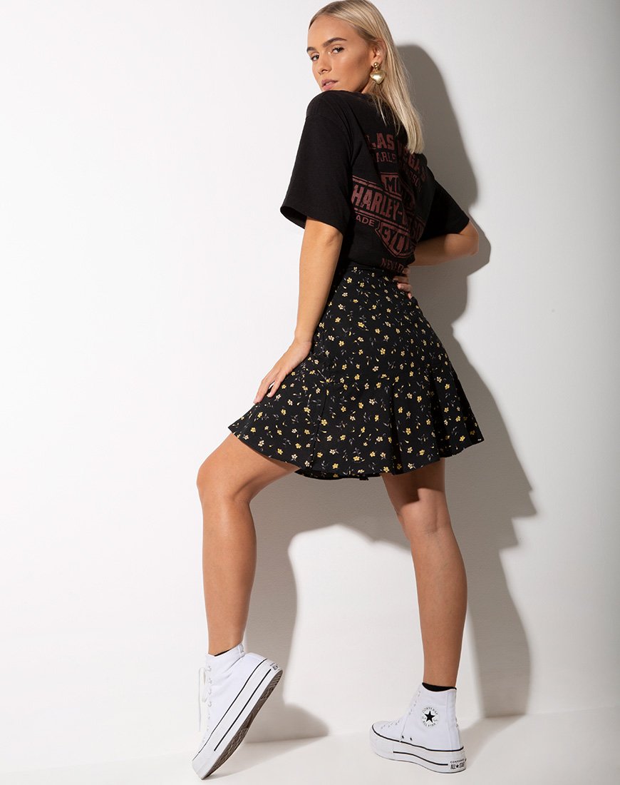 Immagine di Gaelle Mini Gonna in Pretty Petal Nero