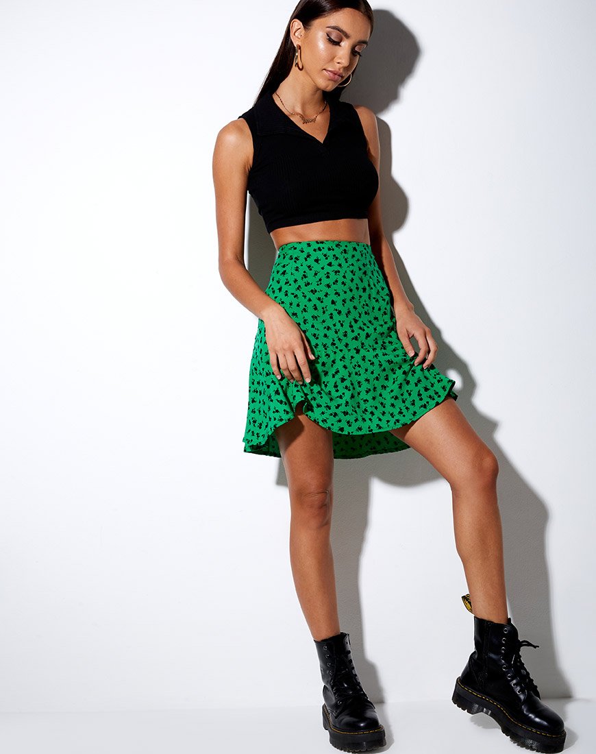 Immagine di Gaelle Gonna in Dainty Daisy Verde