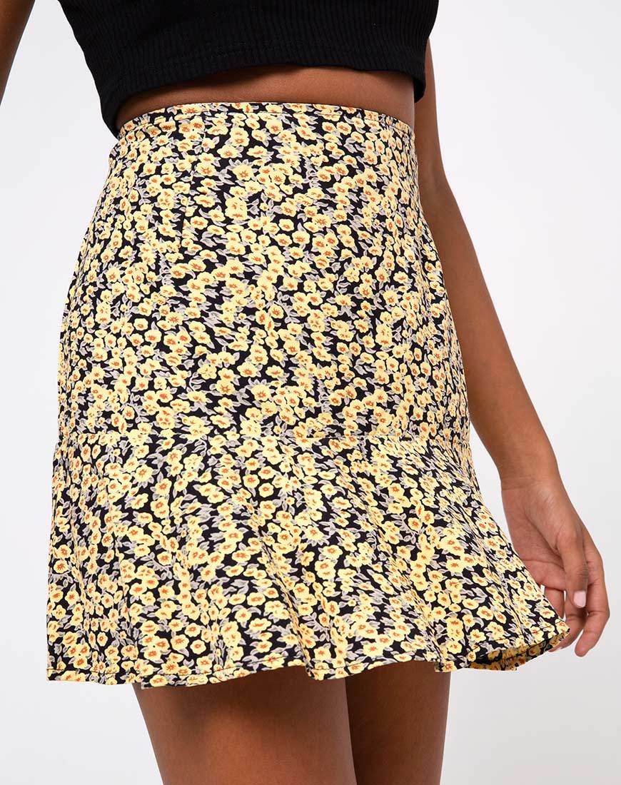 Immagine della Gonna Gaelle in Mini Bloom Giallo