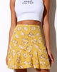 Immagine di Gaelle Skater Gonna in Rose Bunch Giallo