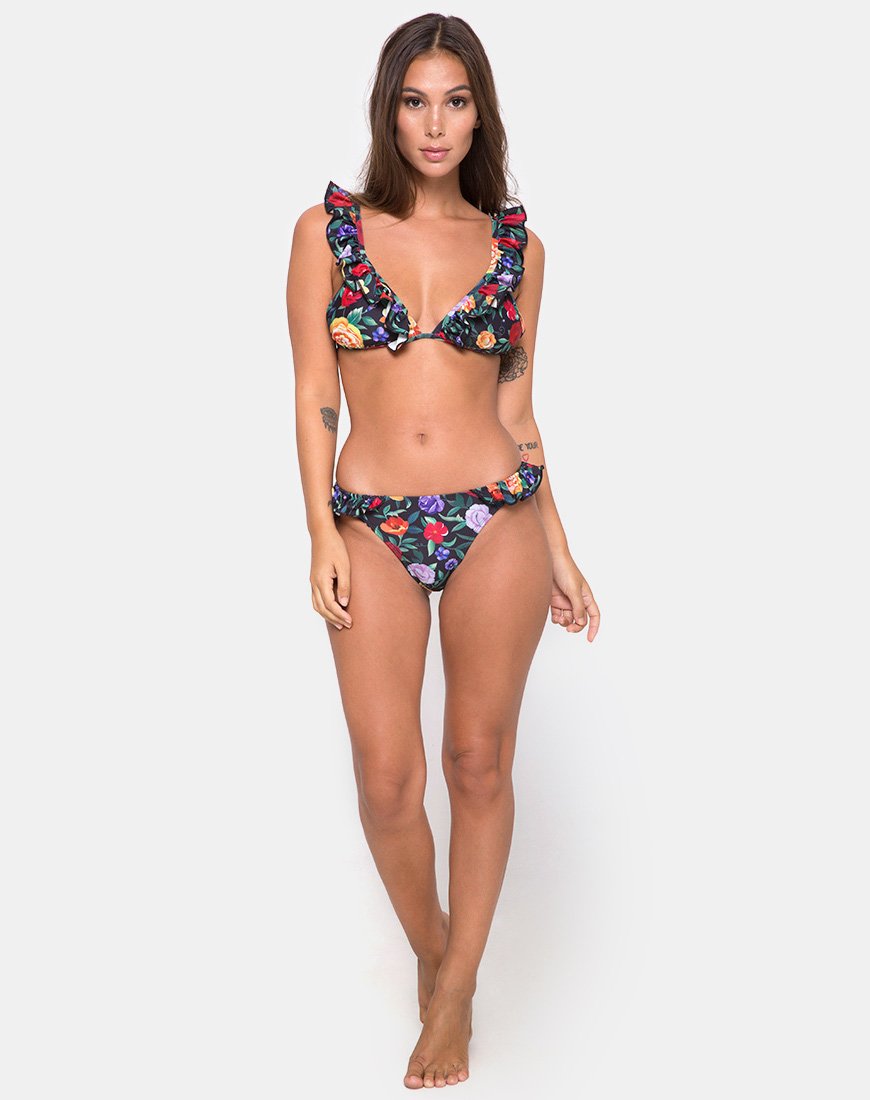 Gaenor Bikini Bottom in Senorita Rose Rocks