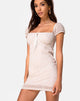 Immagine di Gaina Bodycon Dress in Flock Ditsy Leopard Taupe