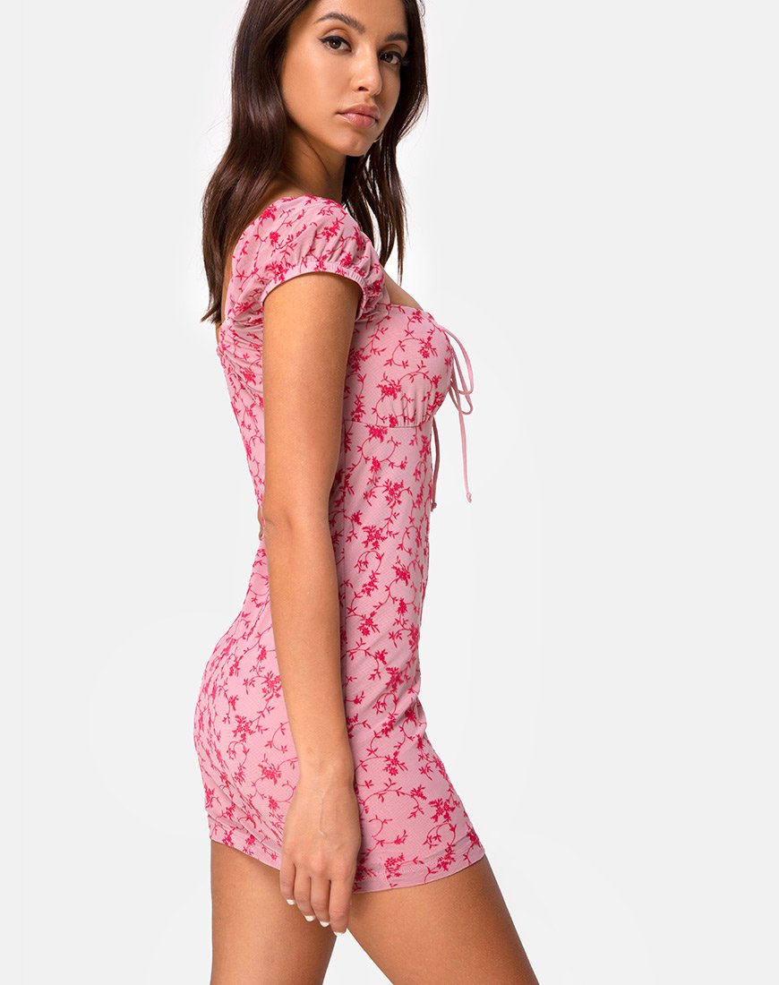 Immagine di Gaina Dress in Love Bloom Pink Flock