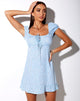 Immagine di Galaca Mini Dress in Ditsy Rose Blu