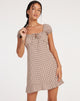 immagine di Galaca Mini Dress in Mini Gingham