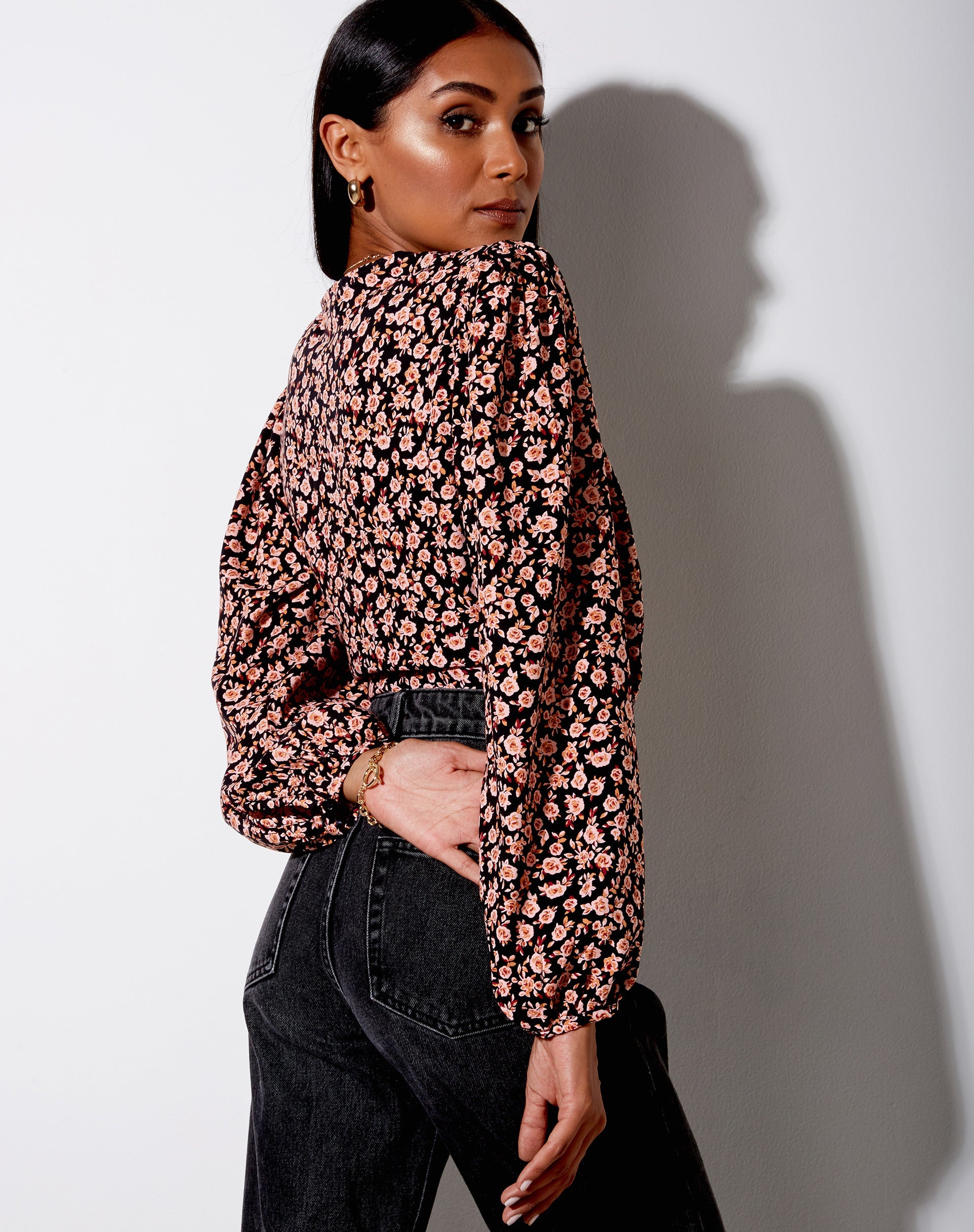 Immagine di Glario Crop Top in Fiore d'Autunno