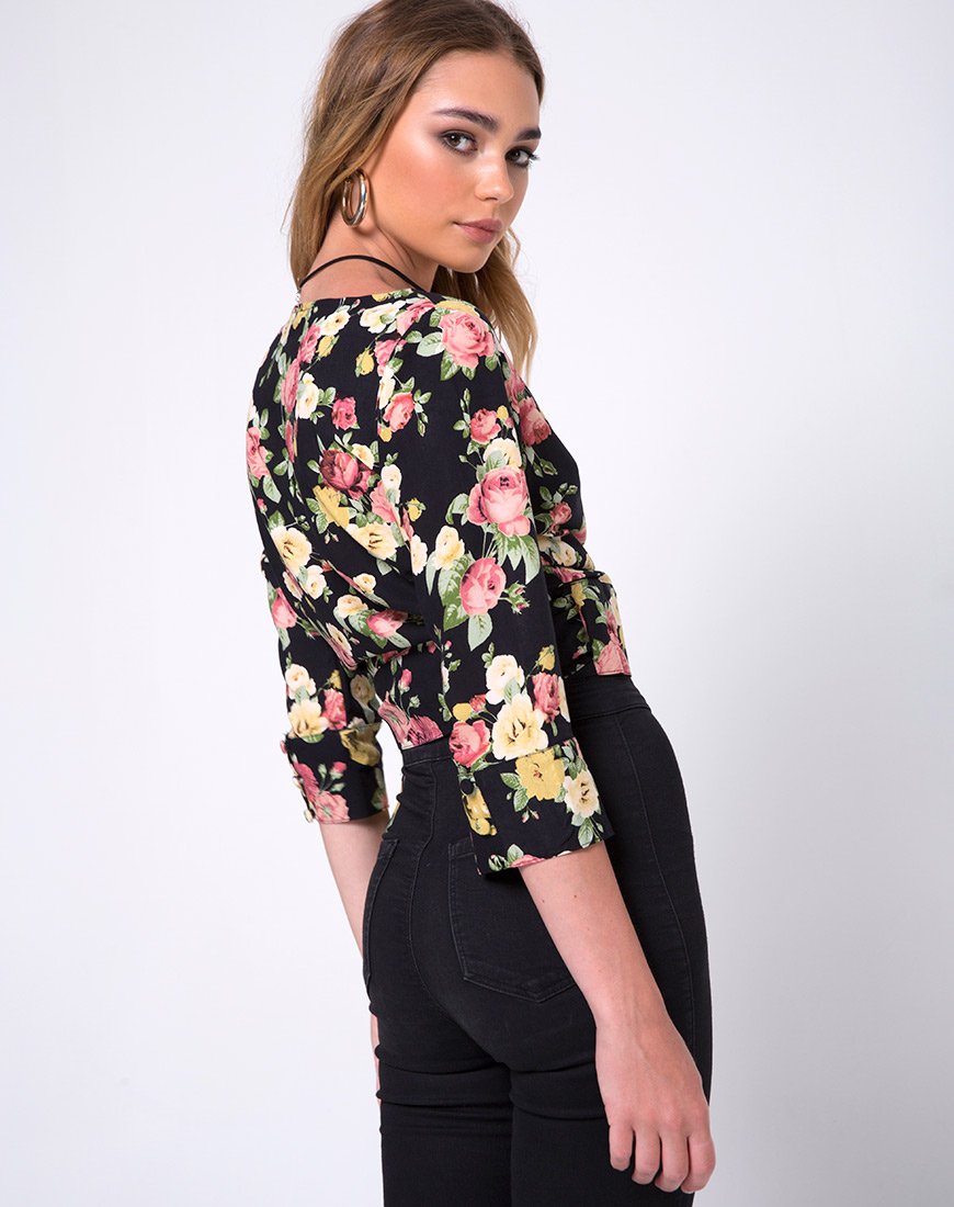 Top a portafoglio Gamthi in fiore vintage