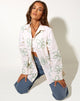 Immagine della camicia Gana in bianco Graffiti Flower