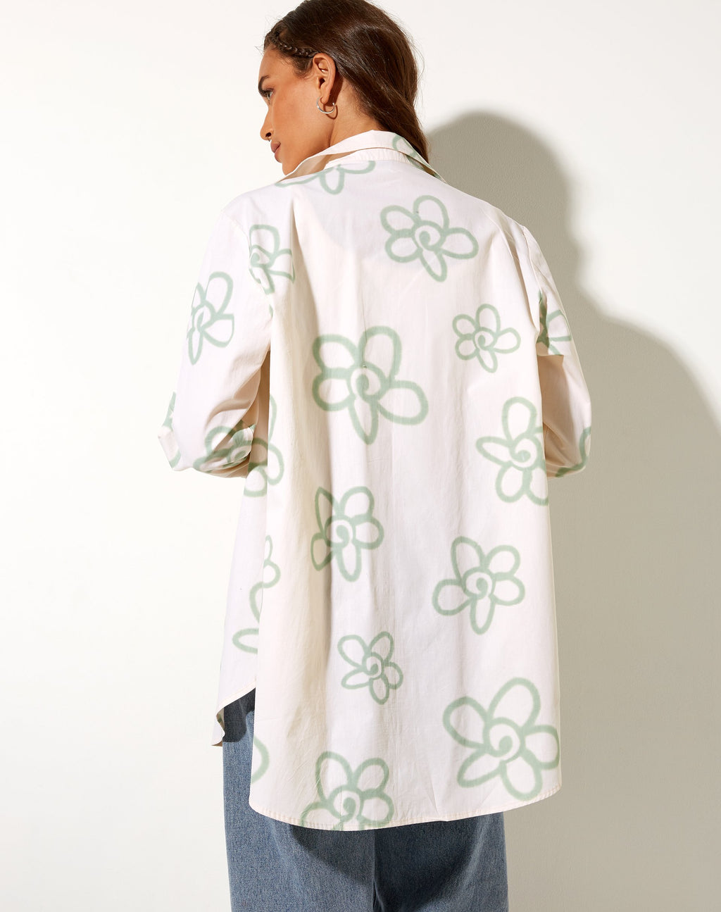 Camicia Gana in bianco Graffiti Flower