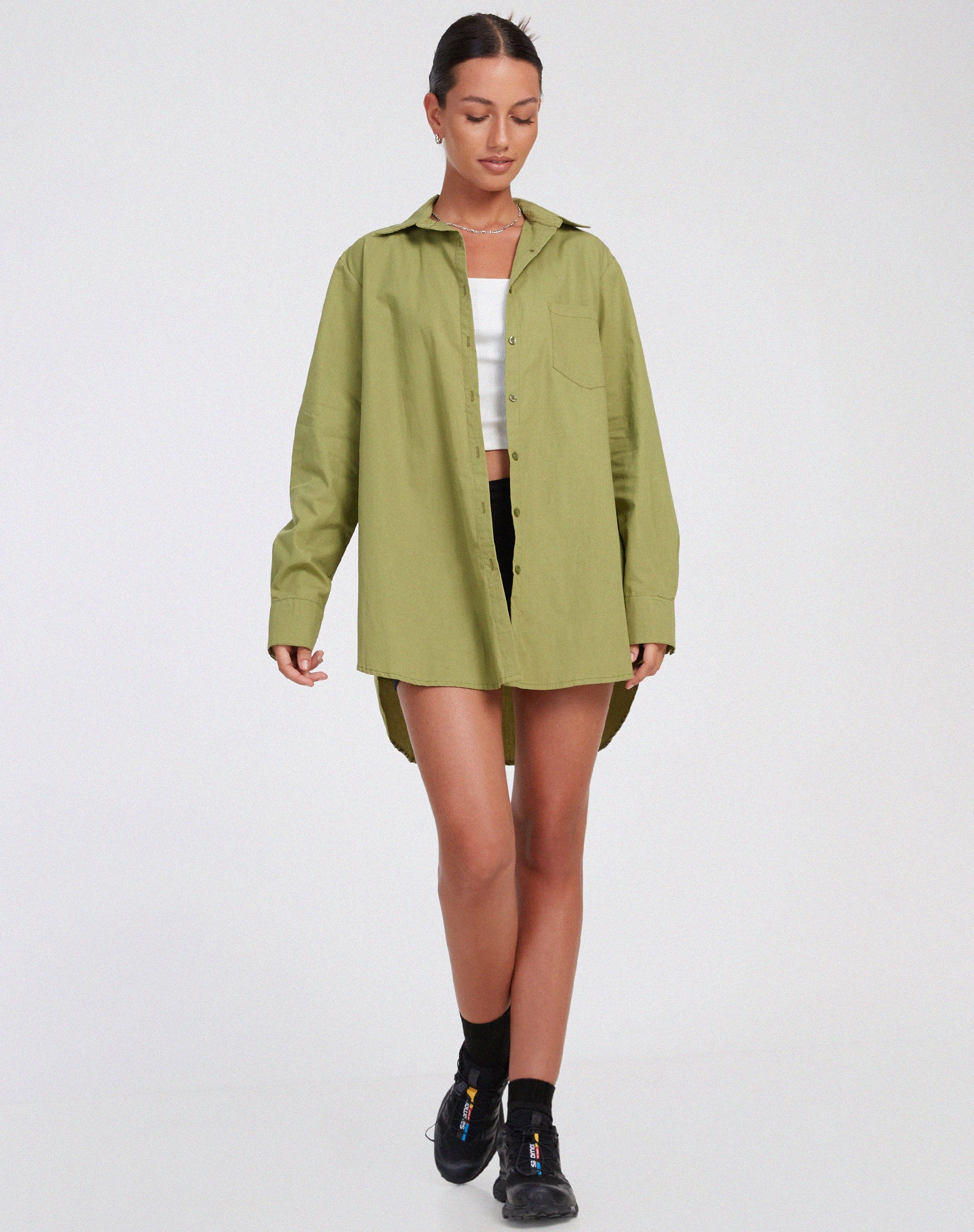 immagine della camicia Gane in verde mare