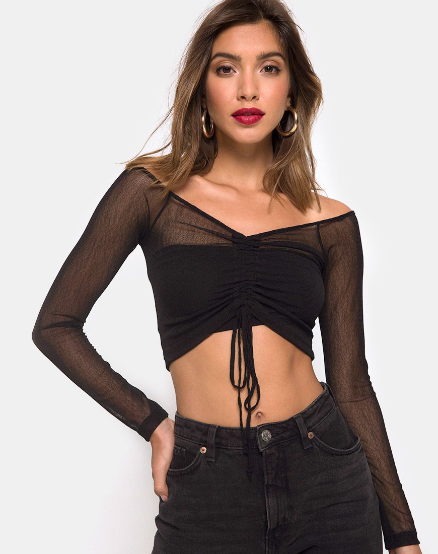 Top Ganida in nero
