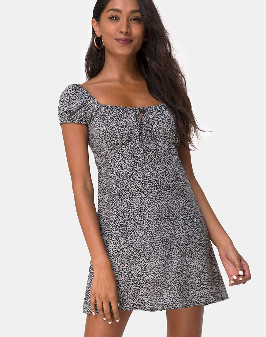 Immagine di Gaval Dress in Ditsy Leopard Grey