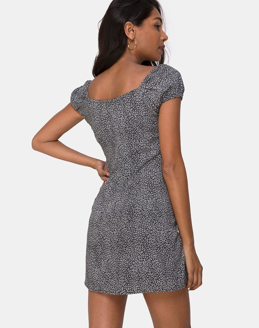 Immagine di Gaval Dress in Ditsy Leopard Grey