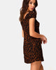 Immagine di Gaval Mini Dress in Jaguar Brown Oversize