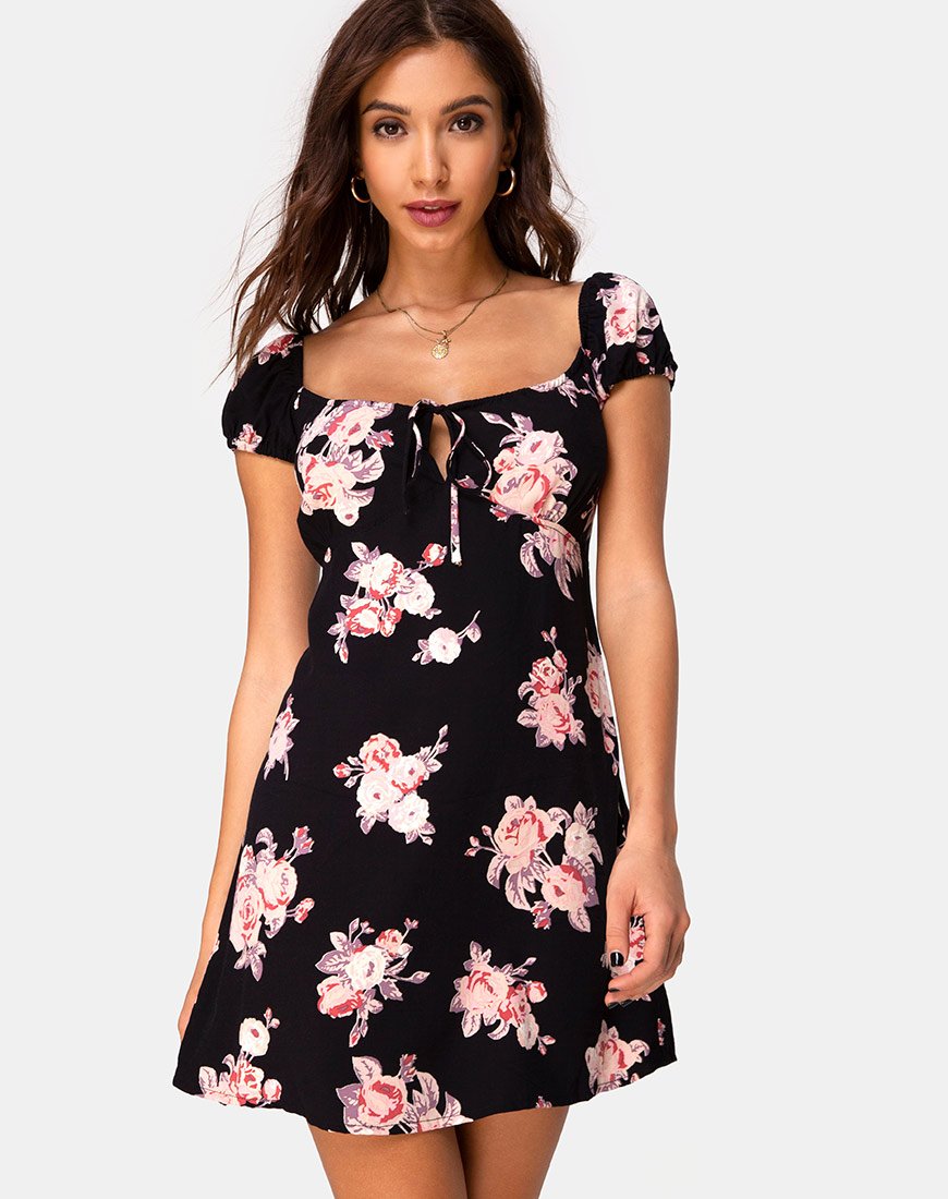 Mini abito Gaval in rosa vintage