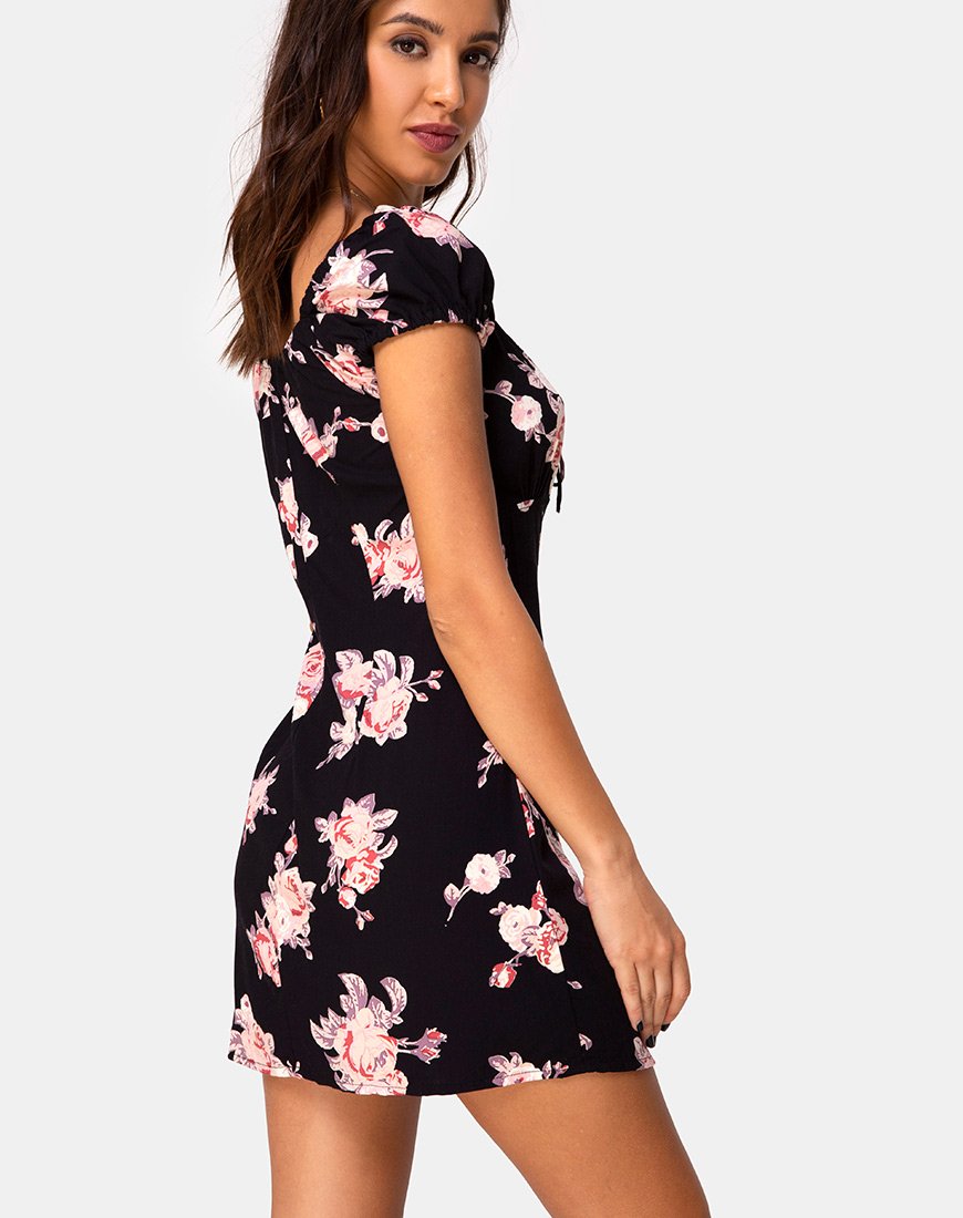 Mini abito Gaval in rosa vintage