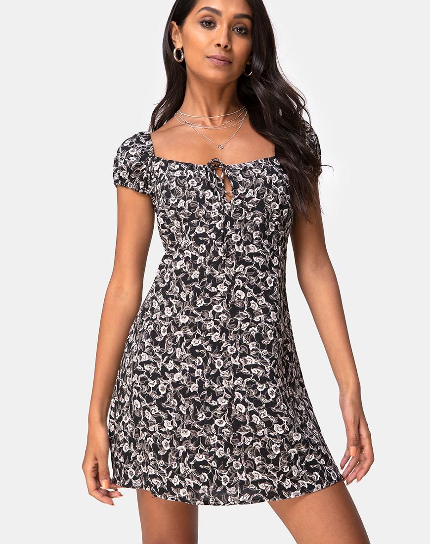 Immagine di Gaval Mini Dress in Wild Tulip Nero