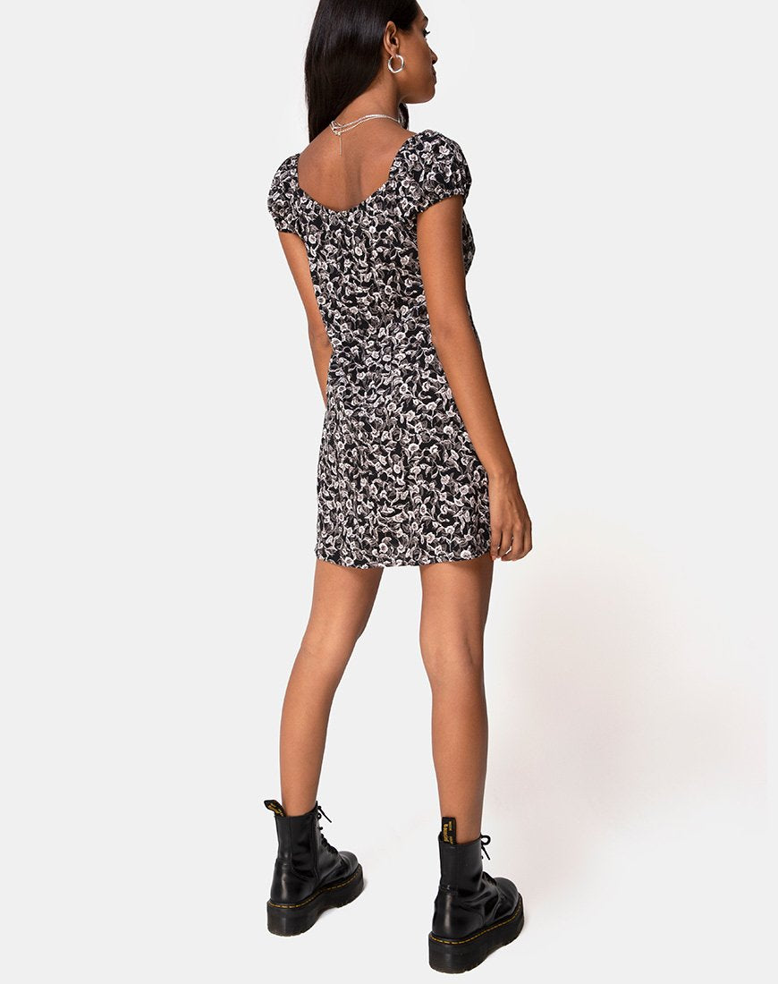 Immagine di Gaval Mini Dress in Wild Tulip Nero