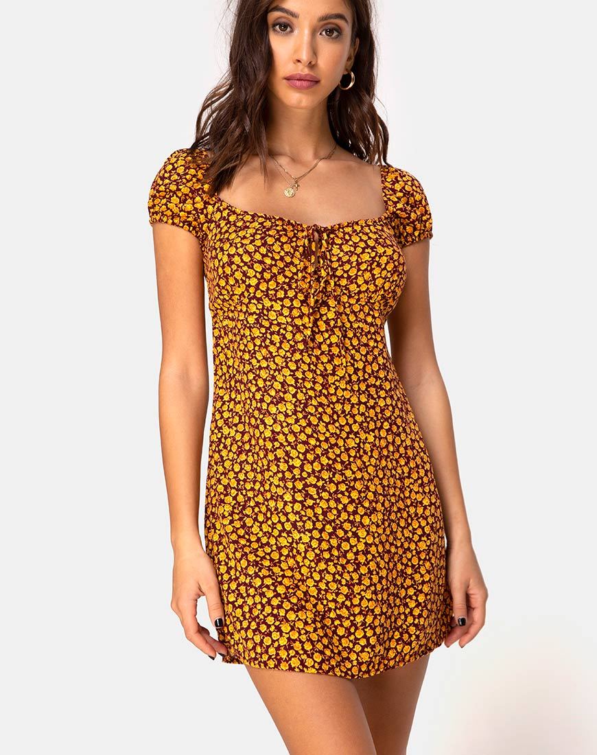 Immagine di Gaval Mini Dress in Ditsy Rose Marigold