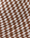 Diagonal Checker Tan e Ivory