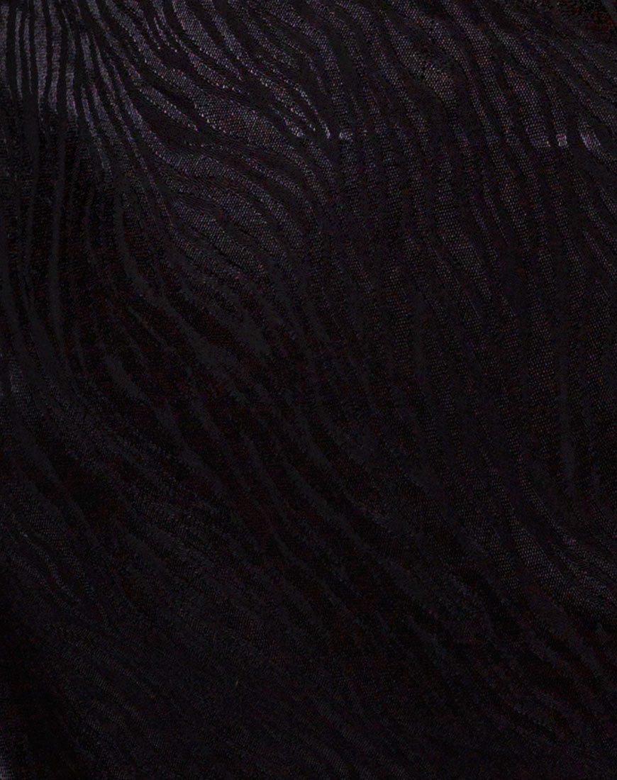 Immagine di Gelina Abito Bodycon in Raso Zebra Nero